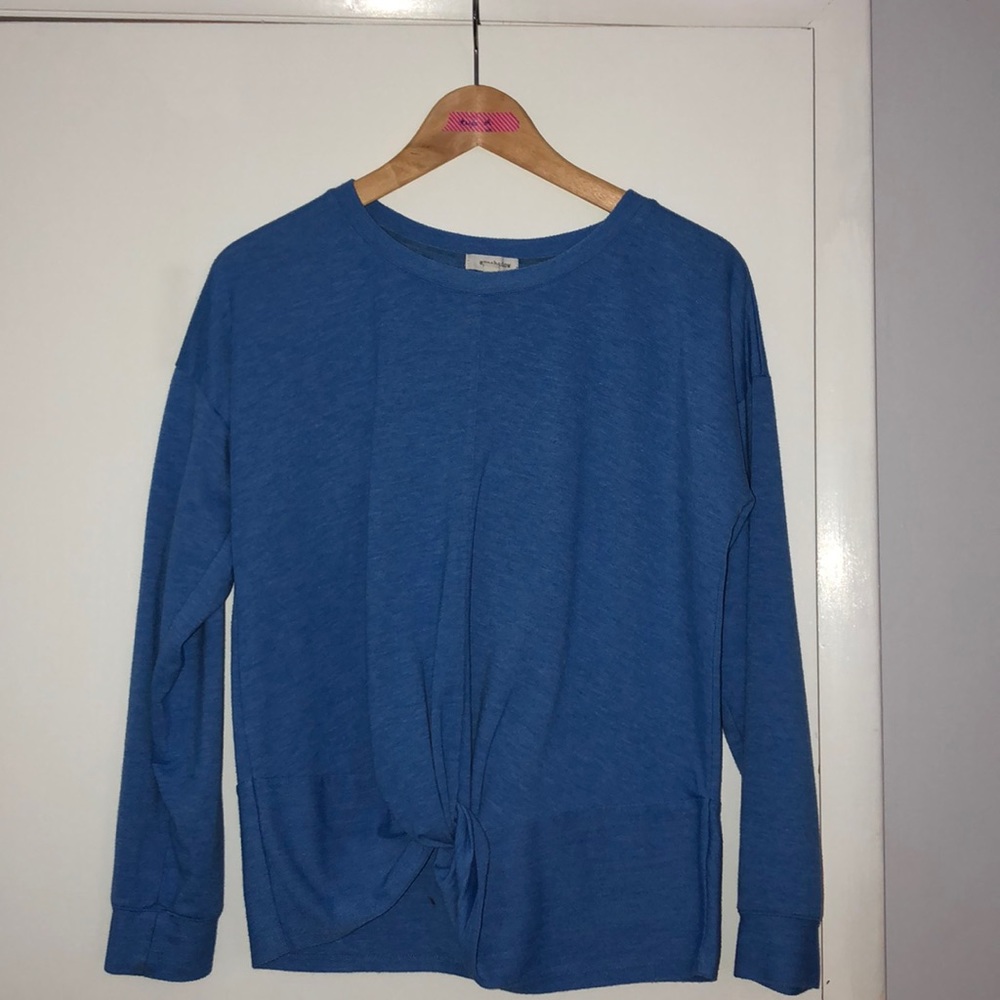 Blue crew neck sweater by Eyeshadow
